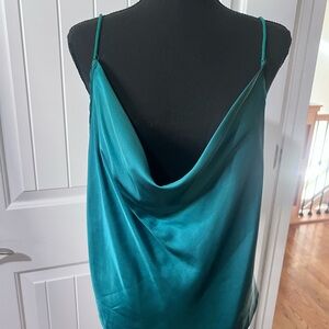 SHEIN Emerald Green Satin Camisole